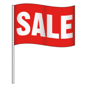 Antenna Flags - Supreme Cloth - Red & White Sale