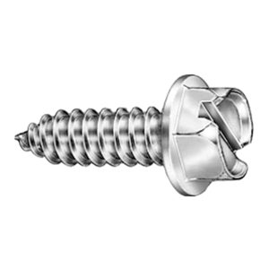 License Plate Slotted Hex Head - 14# X 3/4" - Qty. 100