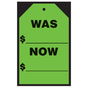 Vinyl Hang Tag Price Window Stickers