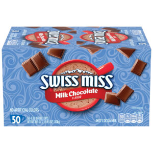 Hot Chocolate - 50 Individual Pouches - Swiss Miss Cocoa