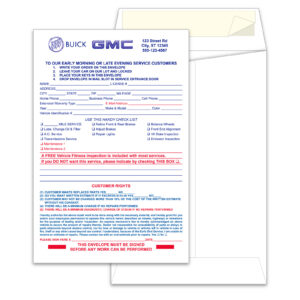 Custom After Hours Envelopes - Full Custom - Standard - Peel n Seal