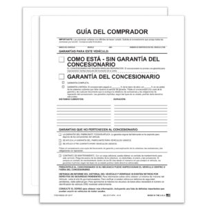 One-Part Exterior Buyer's Guide - As Is - Spanish - Lines