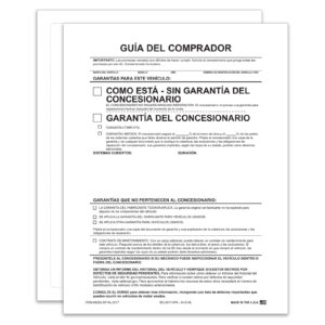 One-Part Exterior Buyer's Guide - As Is - Spanish - No Lines