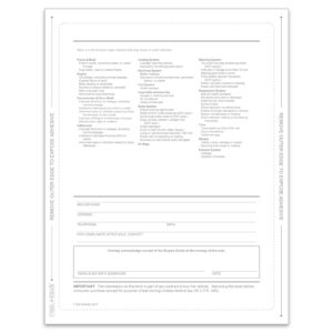 One-Part Exterior Buyer's Guide - Backer Printing Only - English